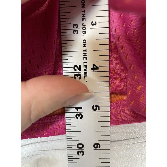Under Armour Shorts Womens Small Pink Orange HeatGear Mesh Running Athletic - Picture 4 of 9